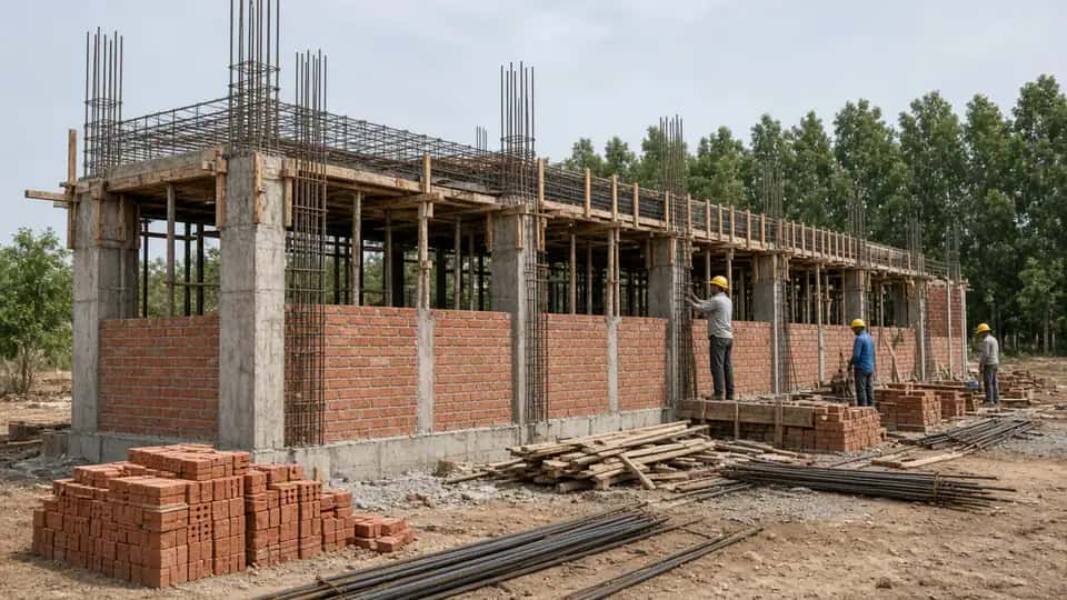 Complete Construction Of Structure SSD - 256 Barracks Bk-03 & B.N office